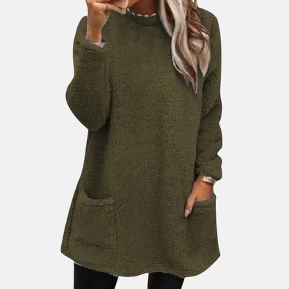 Yngvild | Lang Sweater med Rund Hals