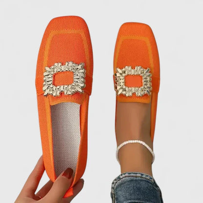 Herdis | Loafers med Firkantet Tå