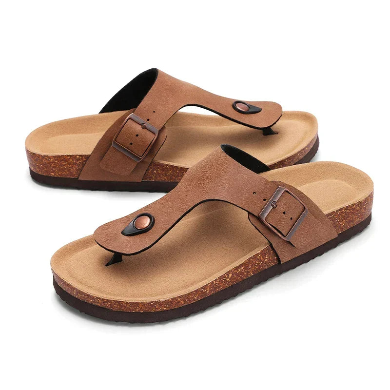 Capri | Tå-Post Cork Sandaler