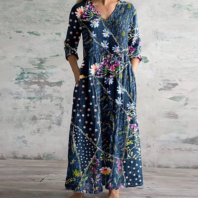 Rauha | Elegant sommerkjole med blomsterprint