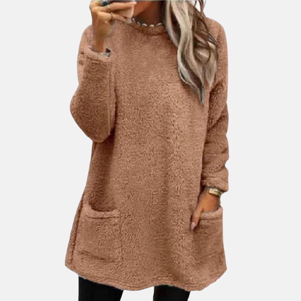 Yngvild | Lang Sweater med Rund Hals
