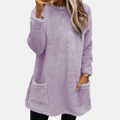 Yngvild | Lang Sweater med Rund Hals