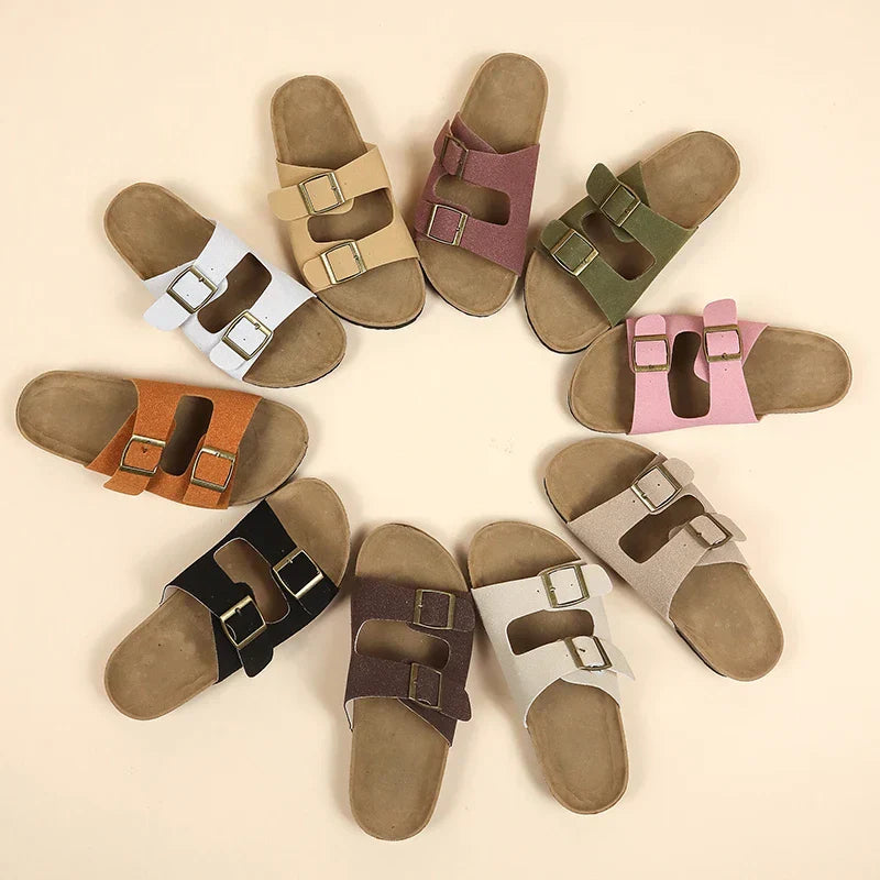 Arizona | Dobbelt Spænde Cork Sandaler