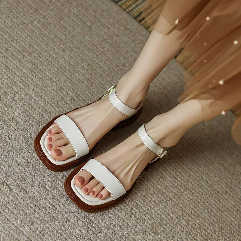 Alexa | Elegante Læder Sandaler