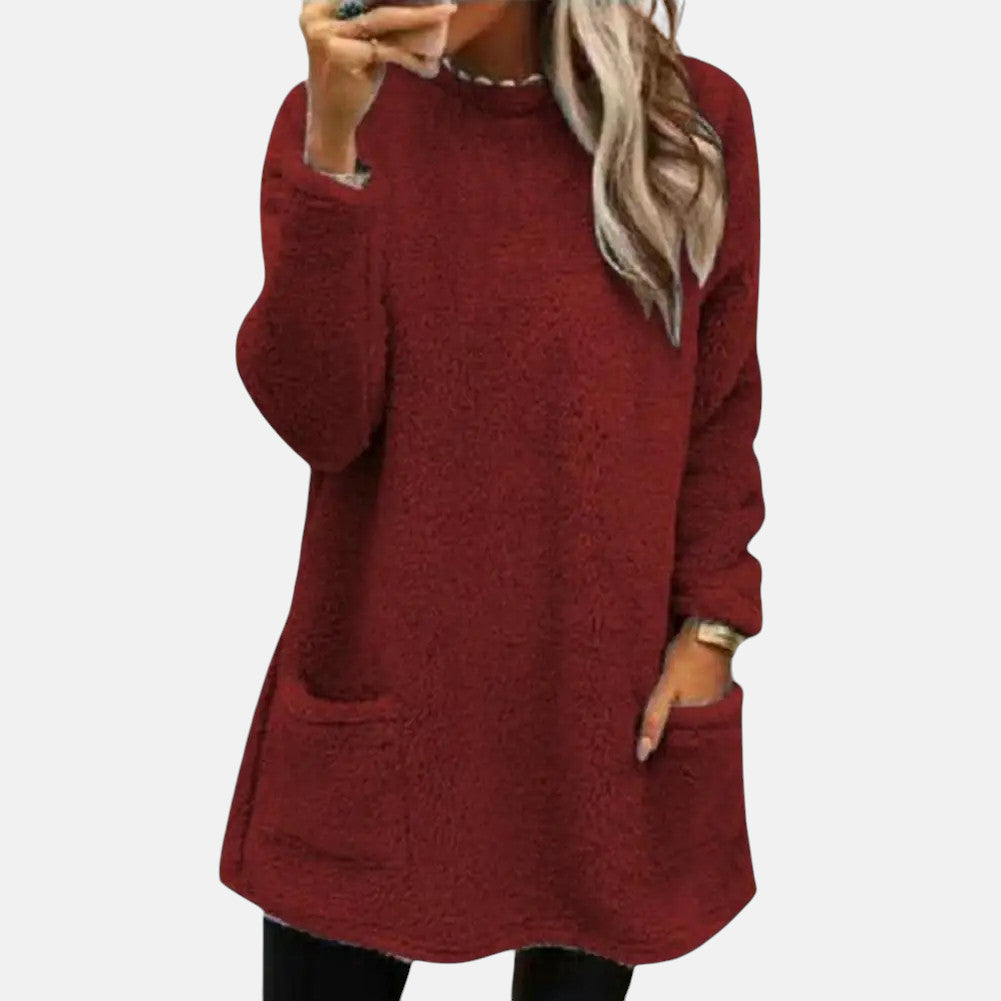 Yngvild | Lang Sweater med Rund Hals