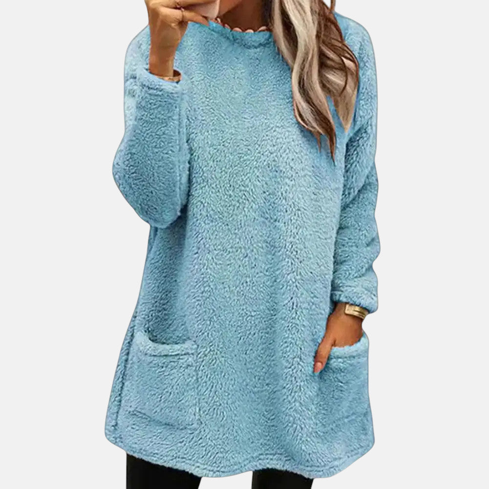 Yngvild | Lang Sweater med Rund Hals