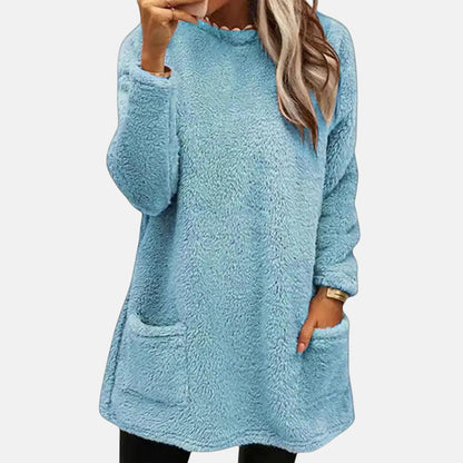 Yngvild | Lang Sweater med Rund Hals
