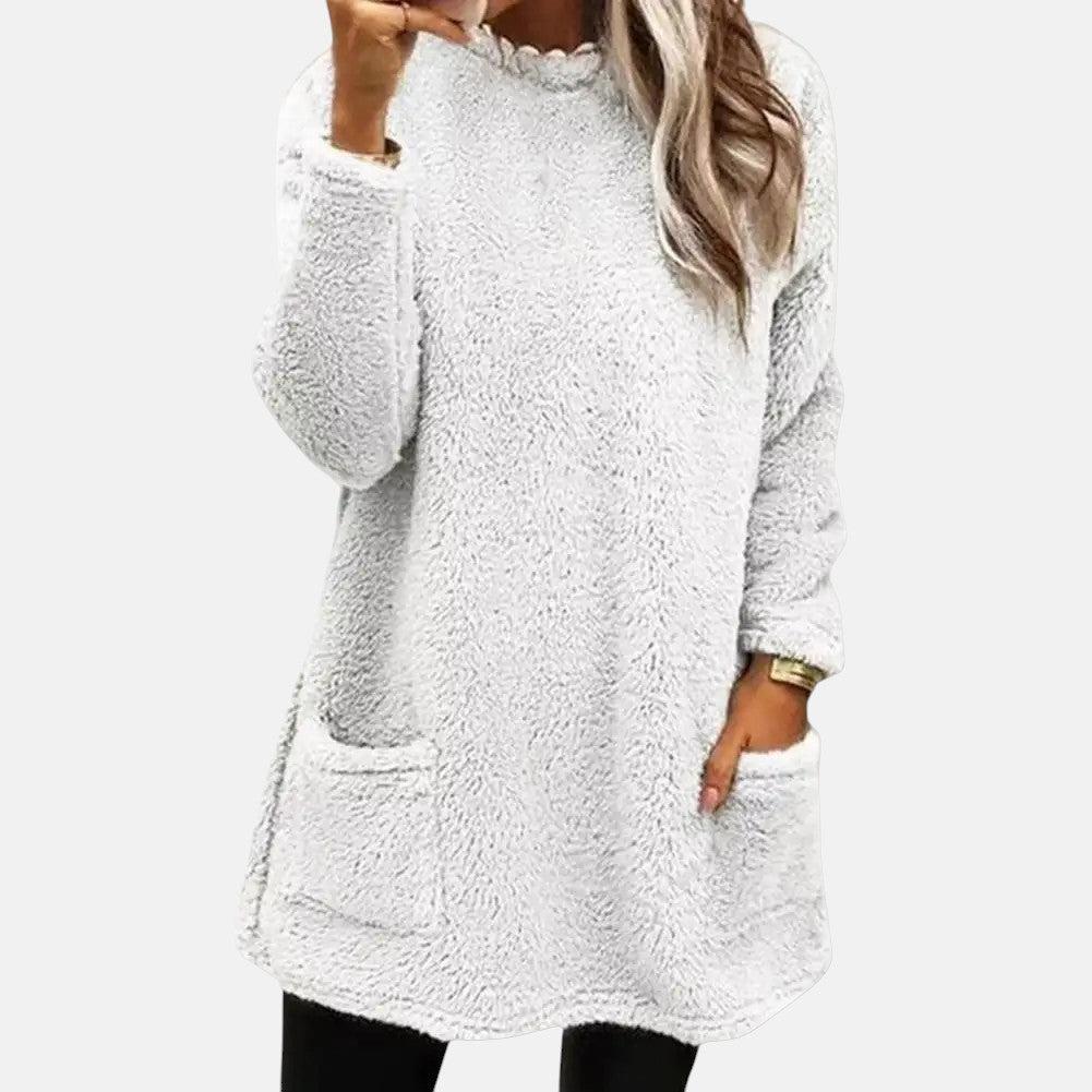 Yngvild | Lang Sweater med Rund Hals