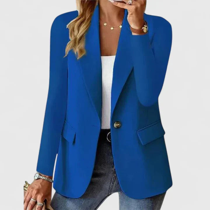Solvej | Struktureret Blazer med Reverskrave