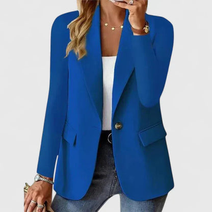 Solvej | Struktureret Blazer med Reverskrave