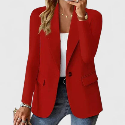 Solvej | Struktureret Blazer med Reverskrave