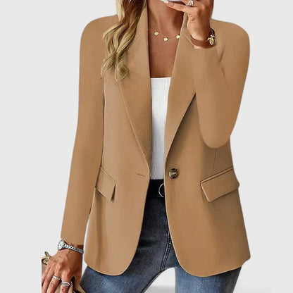Solvej | Struktureret Blazer med Reverskrave