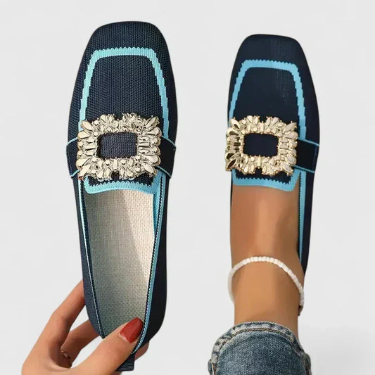 Herdis | Loafers med Firkantet Tå