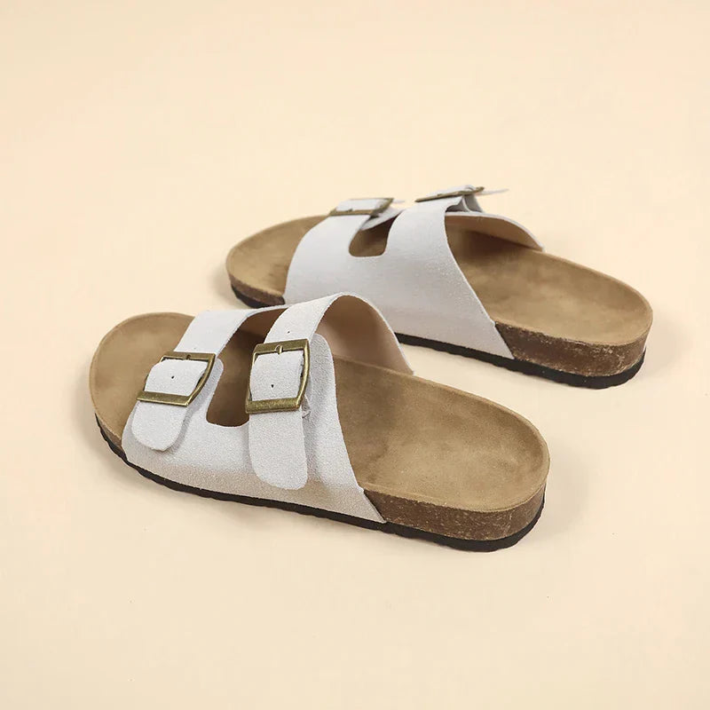Arizona | Dobbelt Spænde Cork Sandaler
