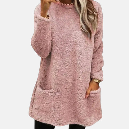 Yngvild | Lang Sweater med Rund Hals