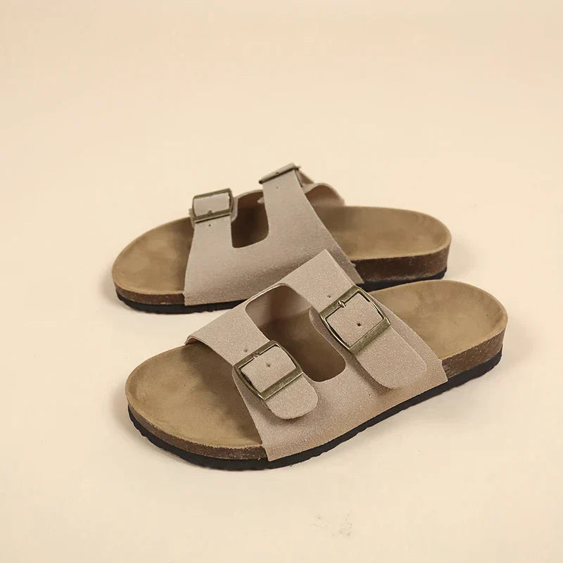 Arizona | Dobbelt Spænde Cork Sandaler