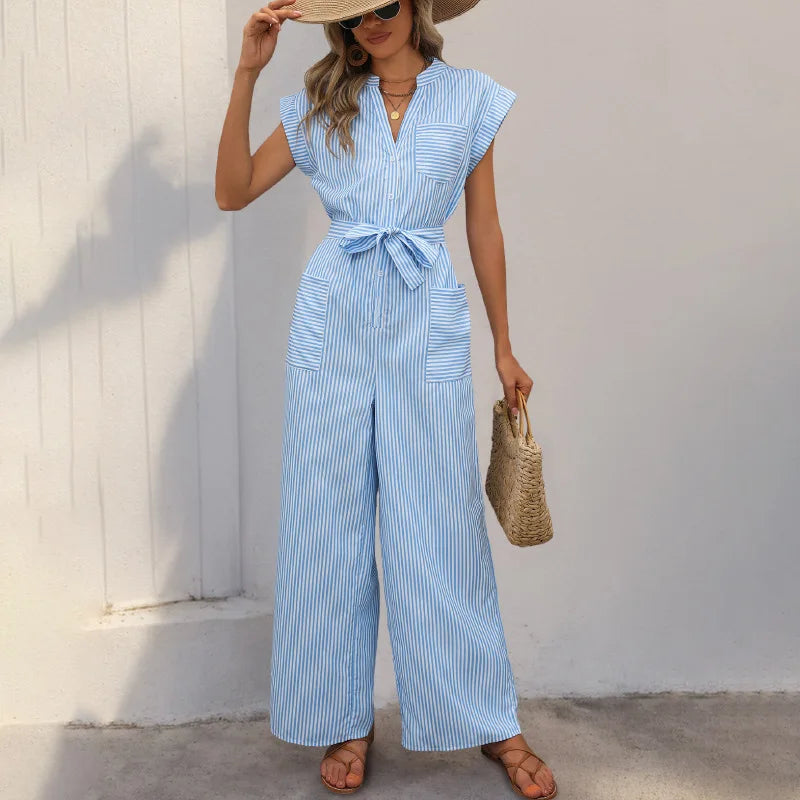 Isla | Kyst Stribet Jumpsuit