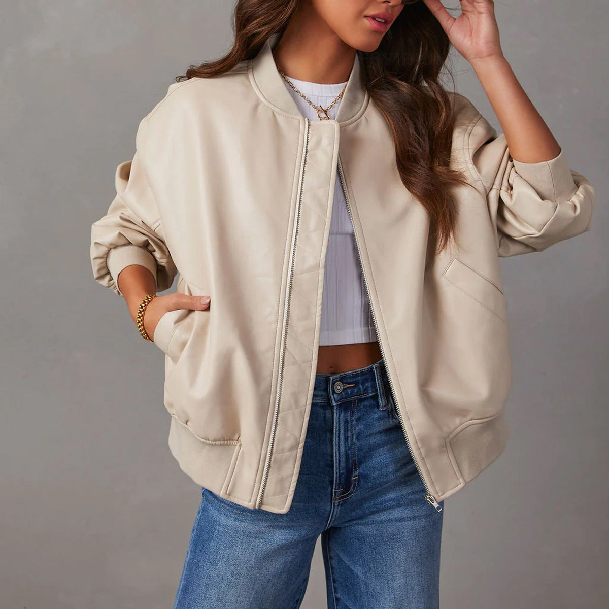 Tilde | Kort Jakke i Bikerstil