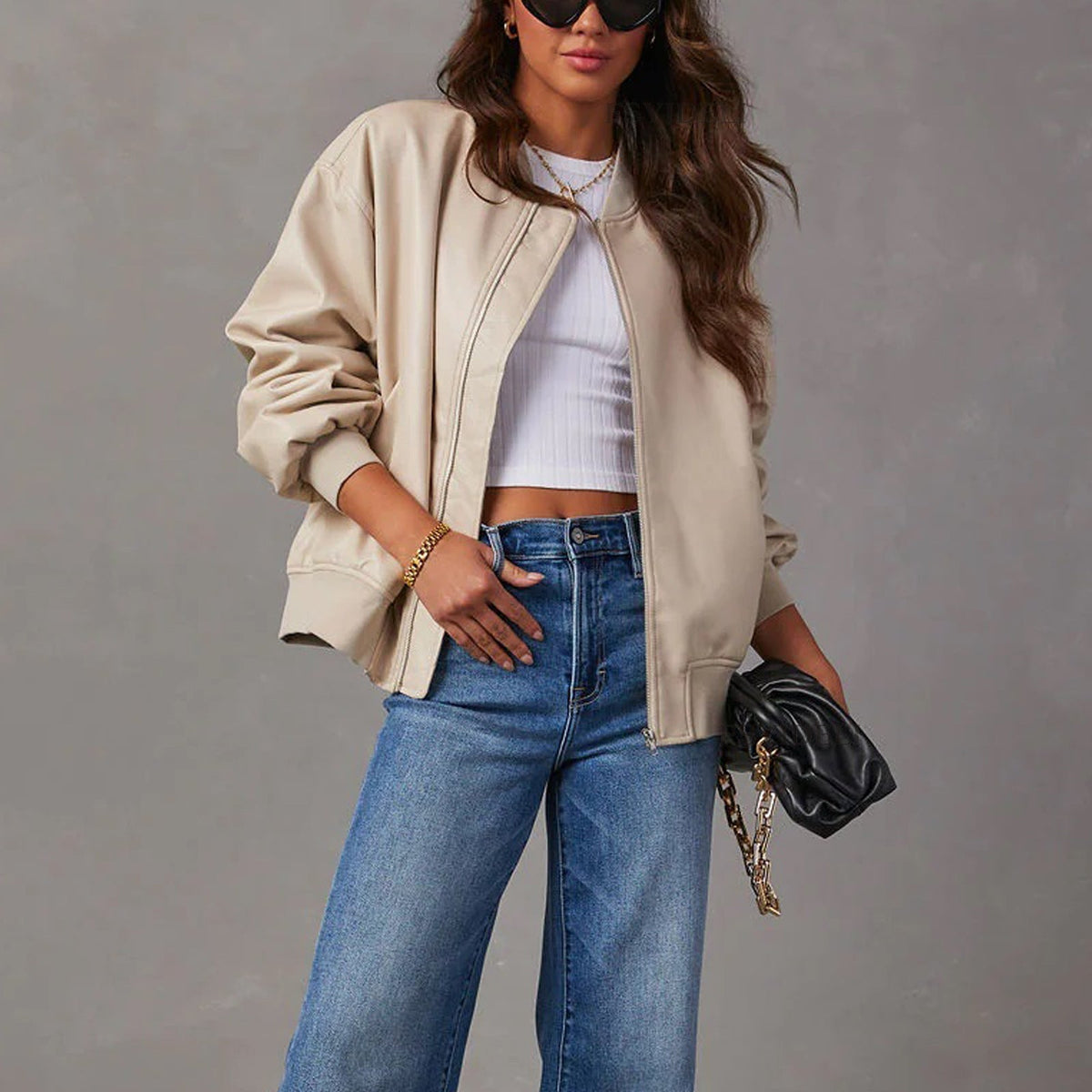 Tilde | Kort Jakke i Bikerstil