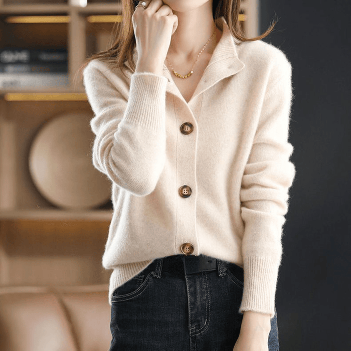 Ingvild | Blød Cardigan med Afslappet Pasform