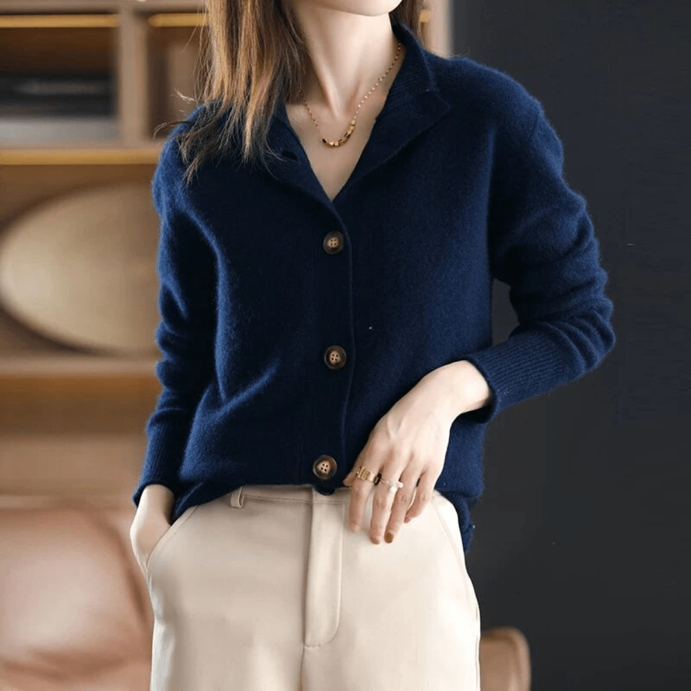 Ingvild | Blød Cardigan med Afslappet Pasform