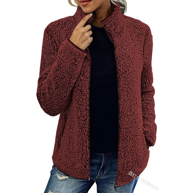 Fiona | Elegant Casual Fleece Jakke