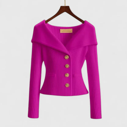 Bodil | Cardigan med Åben Front