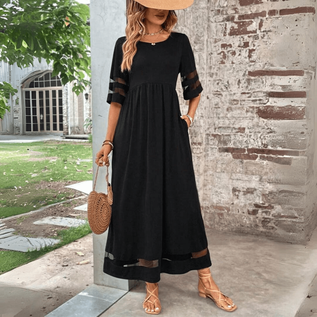 Yolanda | Elegant langærmet kjole
