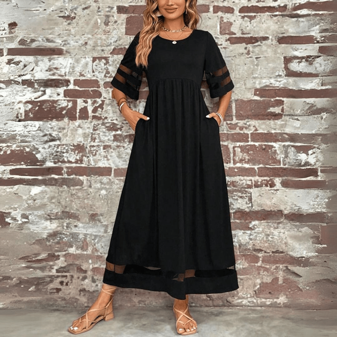 Yolanda | Elegant langærmet kjole
