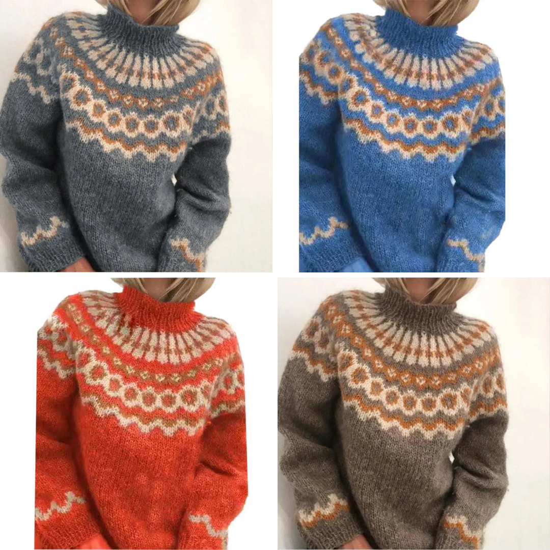 Torfrid | Sweater med Nordisk Mønster