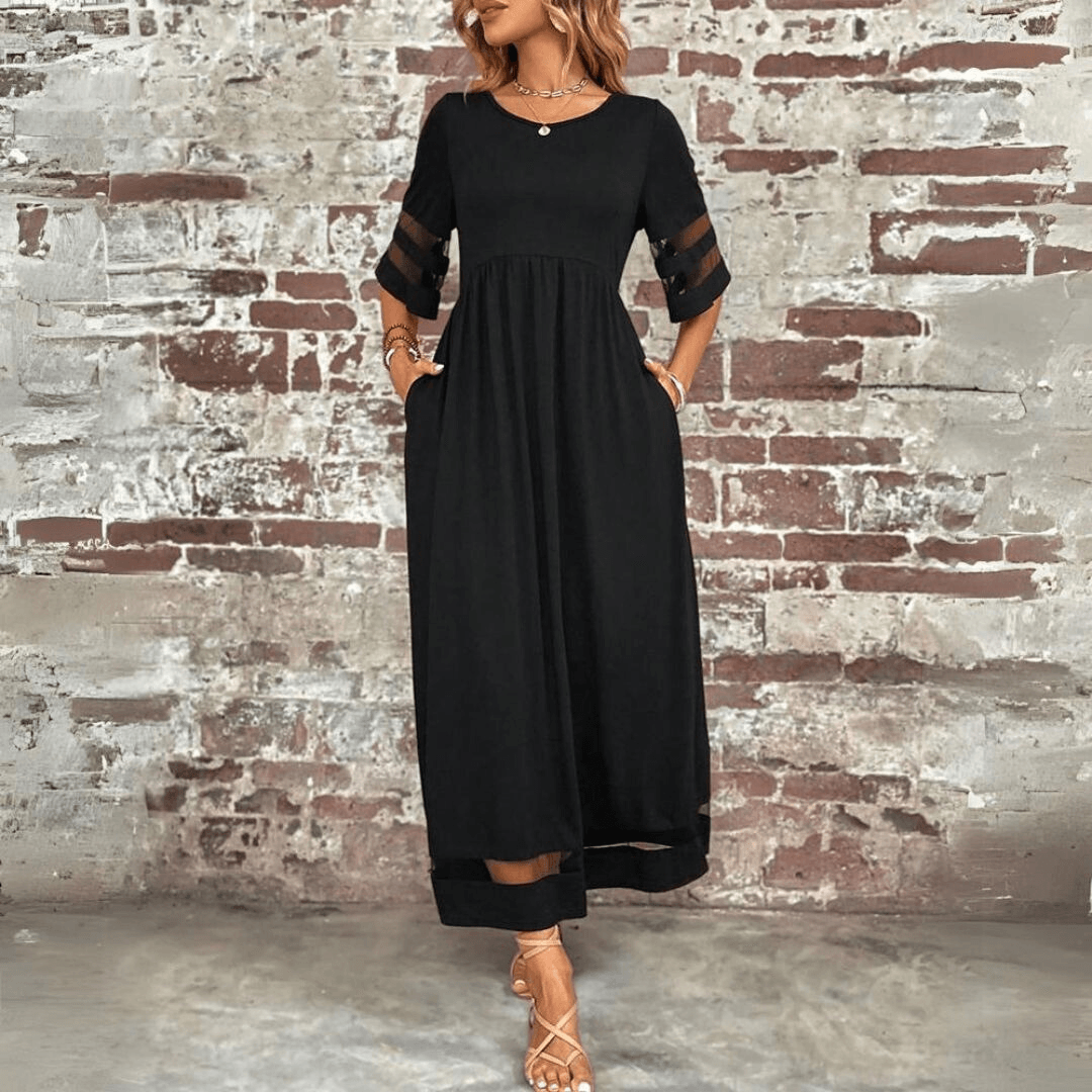 Yolanda | Elegant langærmet kjole