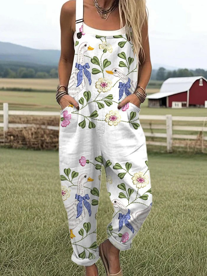 Amélina | Vintage Blomstret Jumpsuit