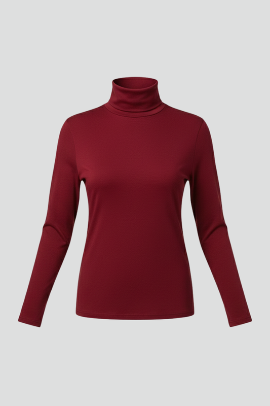 Sunndalja | Ensfarvet Rullekrave Sweater