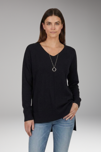 Torrilja | Chevronmønstret V-hals Sweater