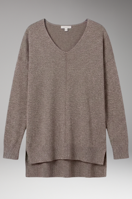 Torrilja | Chevronmønstret V-hals Sweater