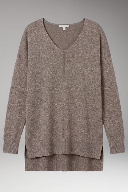 Torrilja | Chevronmønstret V-hals Sweater