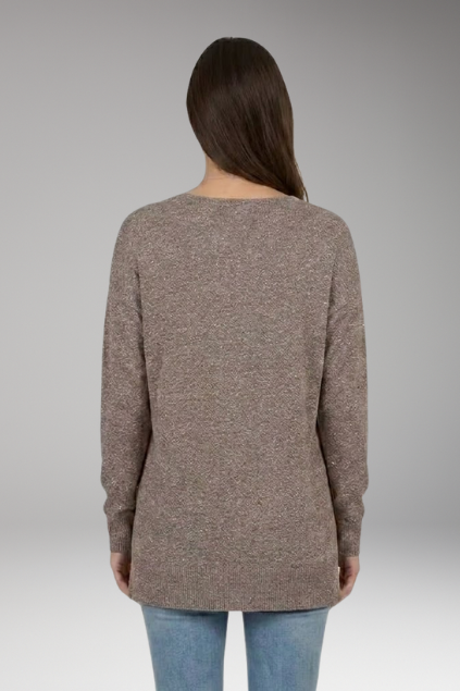 Torrilja | Chevronmønstret V-hals Sweater
