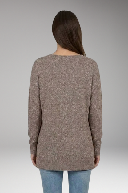 Torrilja | Chevronmønstret V-hals Sweater