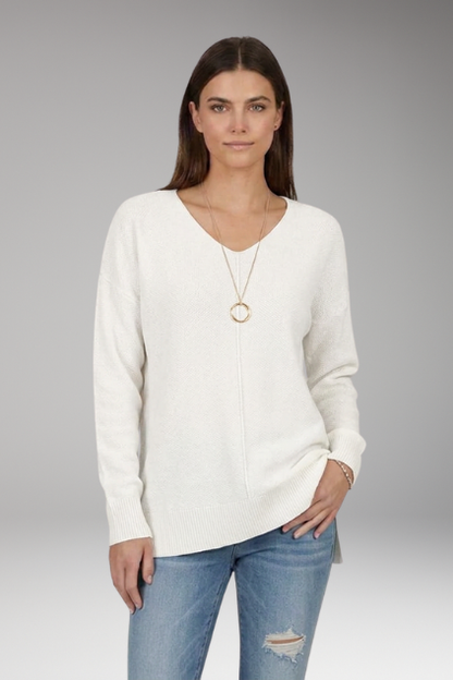 Torrilja | Chevronmønstret V-hals Sweater