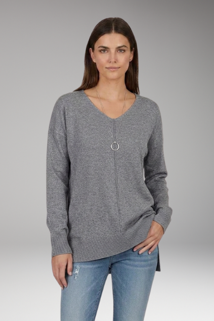 Torrilja | Chevronmønstret V-hals Sweater