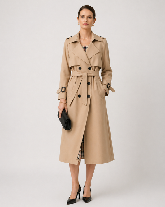 Margrethe | Trenchcoat med Bælte