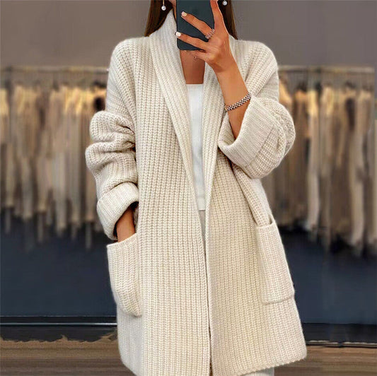 Pernille | Oversized Cardigan med Åben Front
