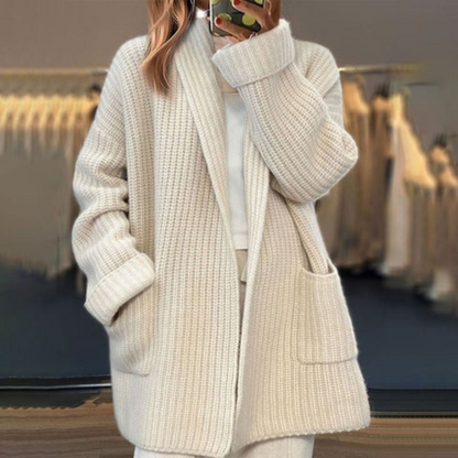 Pernille | Oversized Cardigan med Åben Front