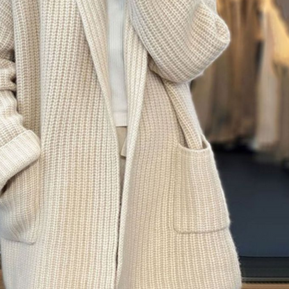 Pernille | Oversized Cardigan med Åben Front