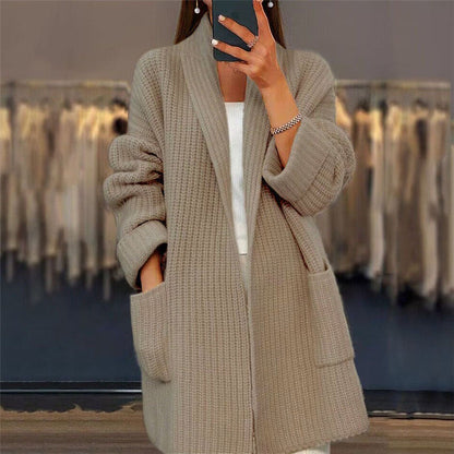 Pernille | Oversized Cardigan med Åben Front