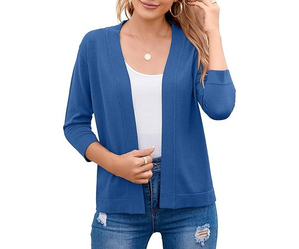 Birgitte | Cropped Cardigan med Åben Front