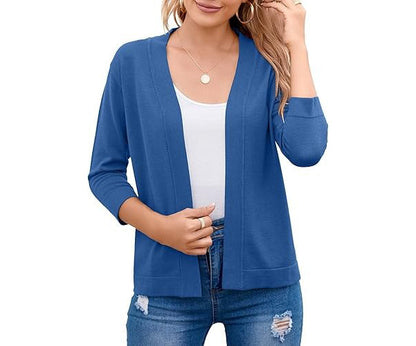 Birgitte | Cropped Cardigan med Åben Front