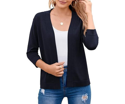 Birgitte | Cropped Cardigan med Åben Front