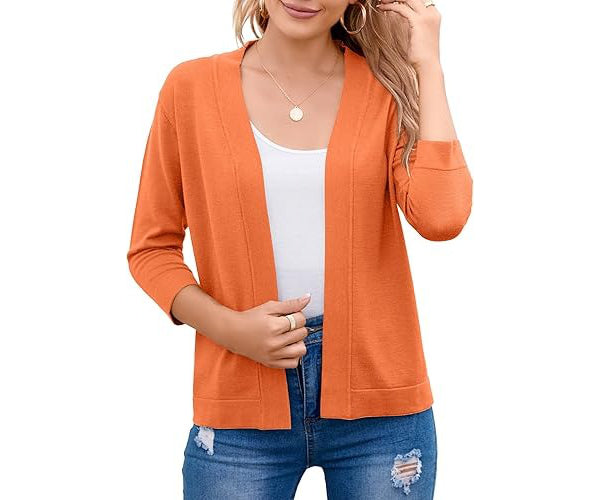 Birgitte | Cropped Cardigan med Åben Front