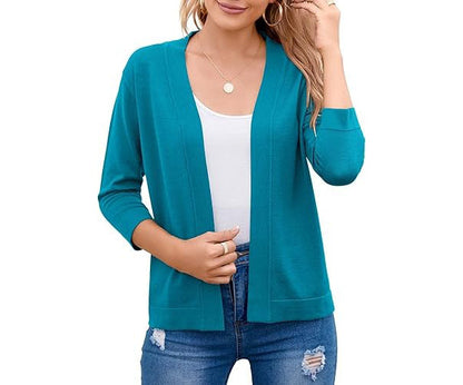 Birgitte | Cropped Cardigan med Åben Front